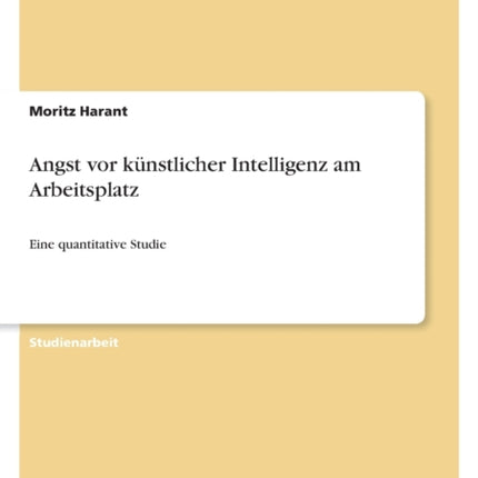 Angst vor künstlicher Intelligenz am Arbeitsplatz
