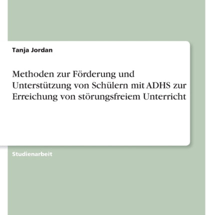 Methoden zur Förderung und Unterstützung von