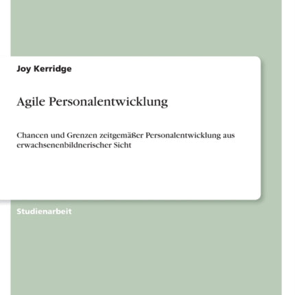 Agile Personalentwicklung