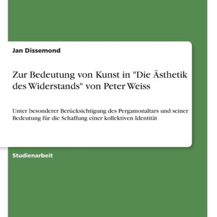 Zur Bedeutung von Kunst in Die Ästhetik des