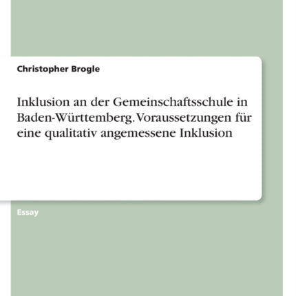 Inklusion an der Gemeinschaftsschule in