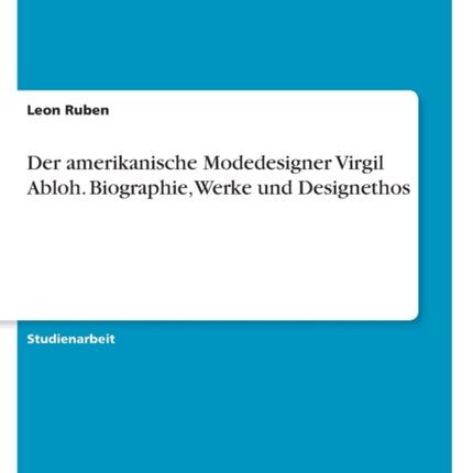 Der amerikanische Modedesigner Virgil Abloh.