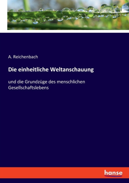 Die einheitliche Weltanschauung: und die Grundzüge des menschlichen Gesellschaftslebens