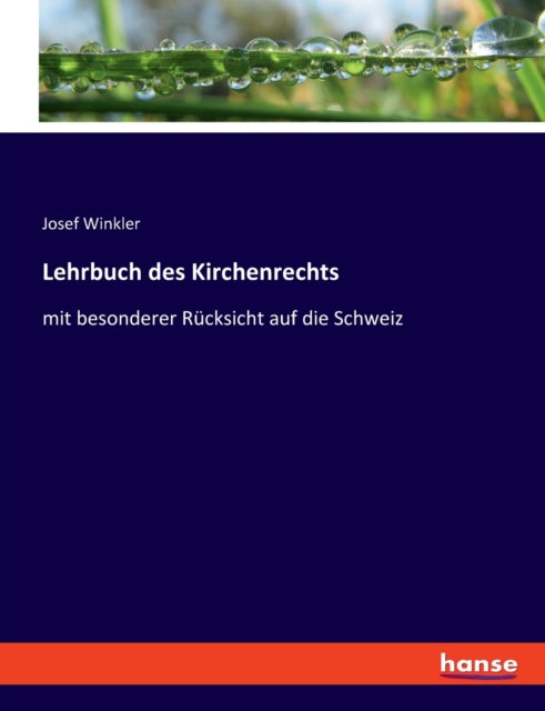 Lehrbuch des Kirchenrechts: mit besonderer Rücksicht auf die Schweiz