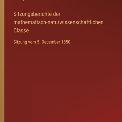 Sitzungsberichte der