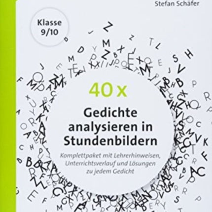 40 x Gedichte analysieren in Stundenbildern 910