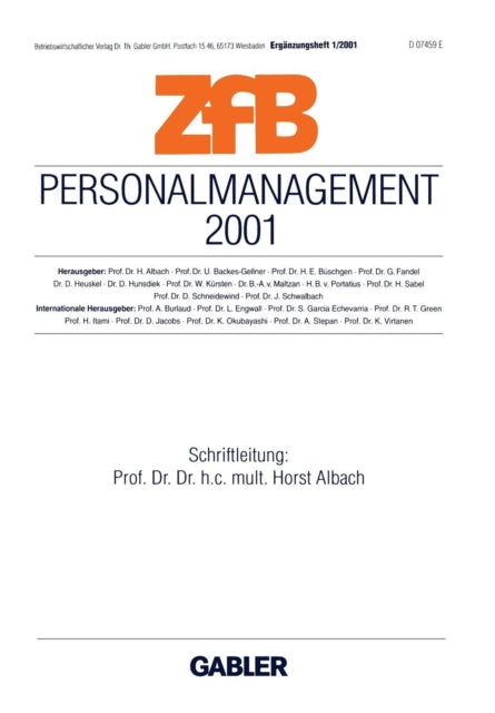 Personalmanagement 2001