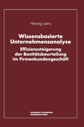 Wissensbasierte Unternehmensanalyse:
