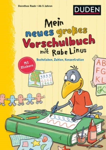 Mein neues groes Vorschulbuch mit Rabe Linus Buchstaben Zahlen Konzentration