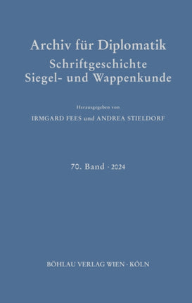 Archiv fÃr Diplomatik Schriftgeschichte Siegel