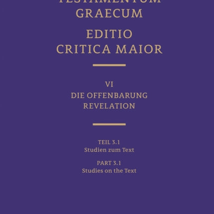 Novum Testamentum Graecum Editio Critica Maior VI3.1