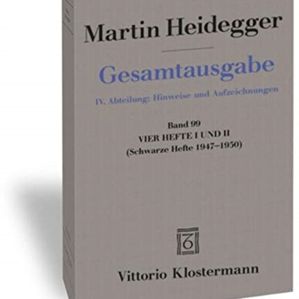 Vier Hefte I Und II: (Schwarze Hefte 1947-1950)