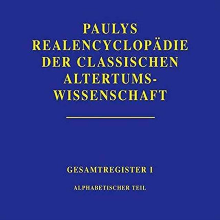 Realencyclopädie der classischen