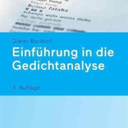 Einführung in die Gedichtanalyse