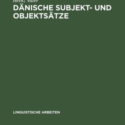 Dänische Subjekt- und Objektsätze
