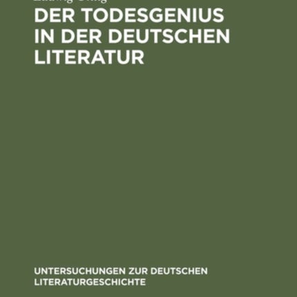 Der Todesgenius in der deutschen Literatur
