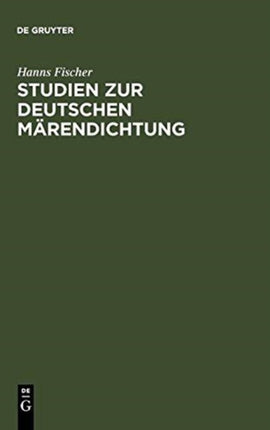 Studien Zur Deutschen Märendichtung