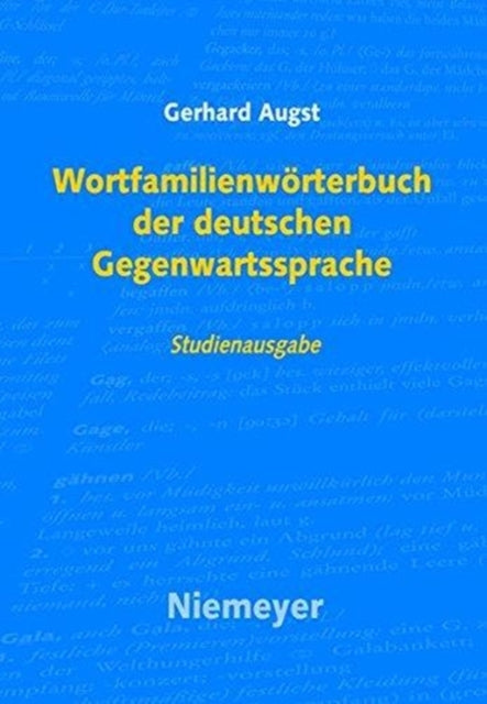 Wortfamilienwörterbuch Der Deutschen Gegenwartssprache
