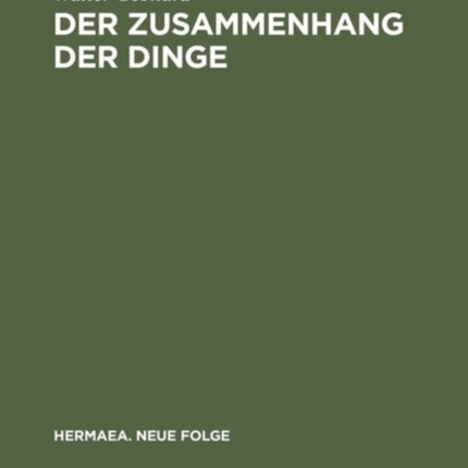 Der Zusammenhang der Dinge