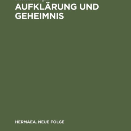 Aufklärung und Geheimnis