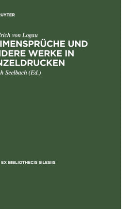 Reimenspruche Und Andere Werke in Einzeldrucken