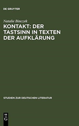 Kontakt: Der Tastsinn in Texten der Aufklärung