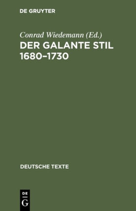 Der galante Stil 1680-1730