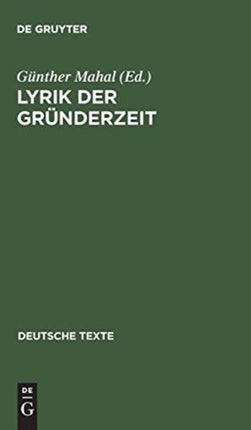 Lyrik Der Gründerzeit