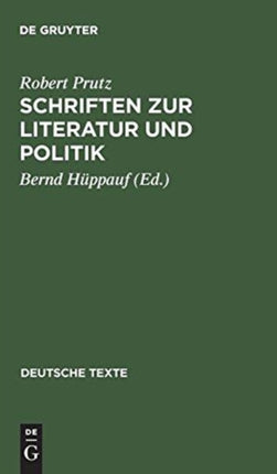 Schriften Zur Literatur Und Politik