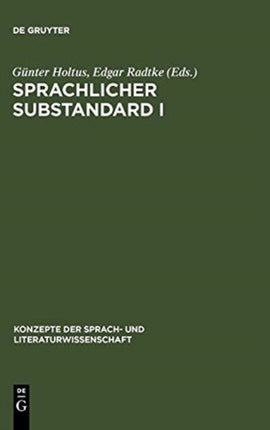 Sprachlicher Substandard I