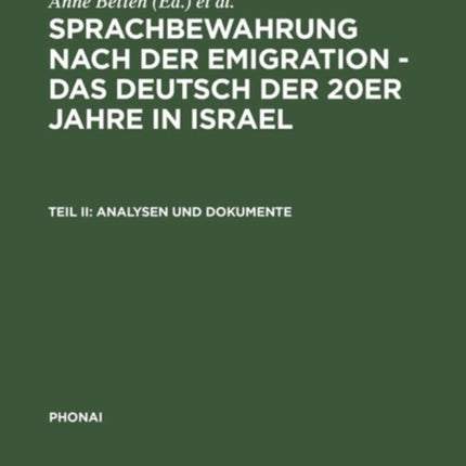 Analysen und Dokumente