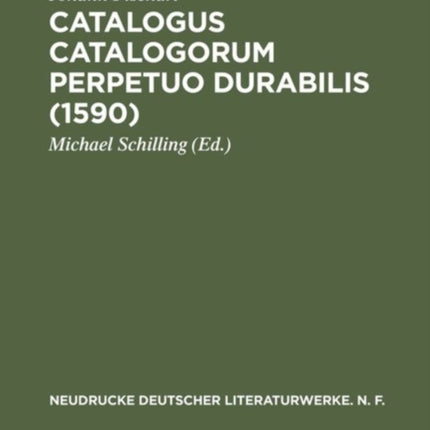 Catalogus Catalogorum perpetuo durabilis (1590)