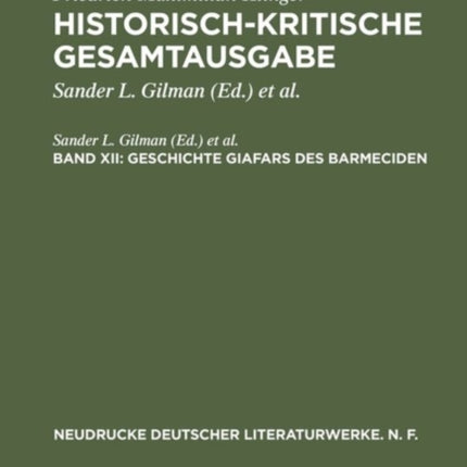 Geschichte Giafars des Barmeciden: Ein Seitenstück zu »Faust's Leben, Thaten und Höllenfahrt«