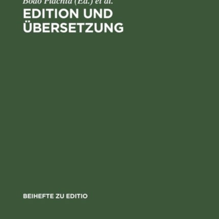 Edition und Übersetzung
