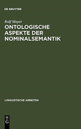 Ontologische Aspekte Der Nominalsemantik