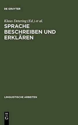 Sprache beschreiben und erklären