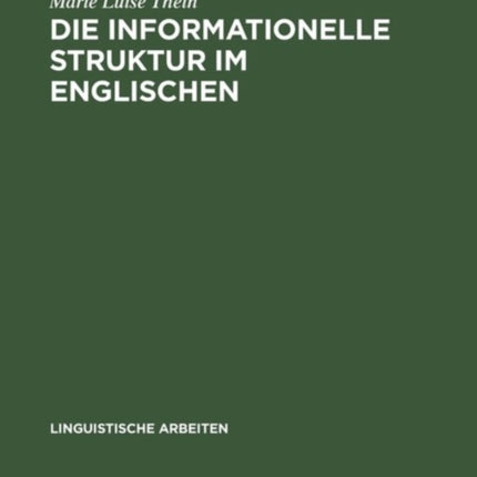 Die informationelle Struktur im Englischen