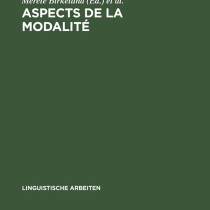 Aspects de la Modalité