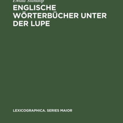 Englische Wörterbücher unter der Lupe