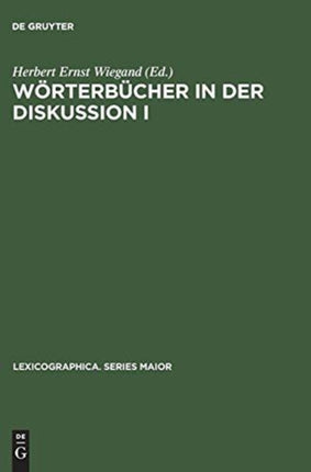 Wörterbücher in der Diskussion I