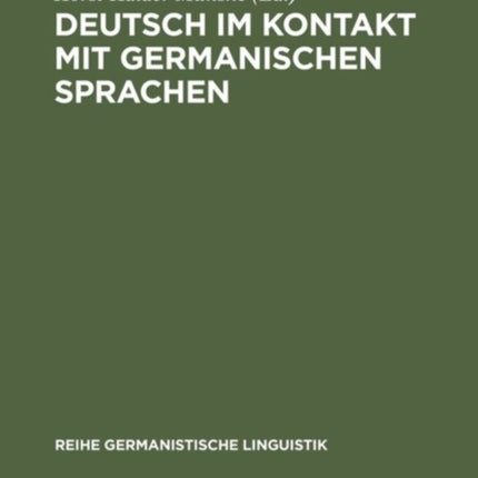 Deutsch im Kontakt mit germanischen Sprachen