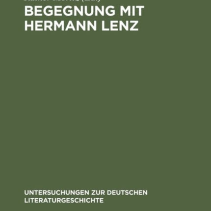 Begegnung mit Hermann Lenz