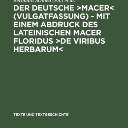 Der deutsche >MacerDe viribus herbarum