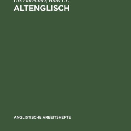 Altenglisch: Eine Einführung