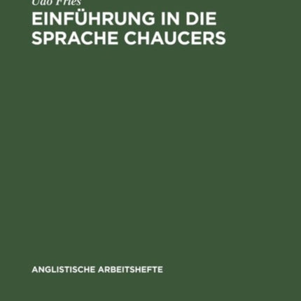 Einführung in die Sprache Chaucers