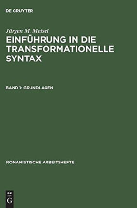 Einführung in die transformationelle Syntax, Band 1, Grundlagen