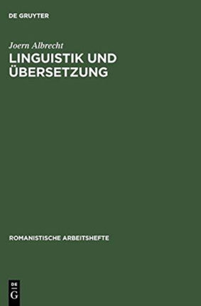 Linguistik Und Übersetzung