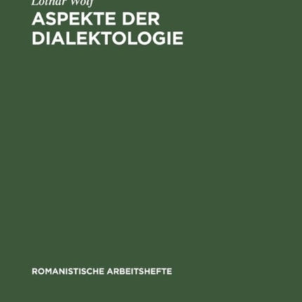 Aspekte der Dialektologie