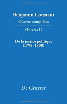 de la Justice Politique (1798-1800), d'Aprés l'«Enyuiry Concerning Political Justice» de William Godwin
