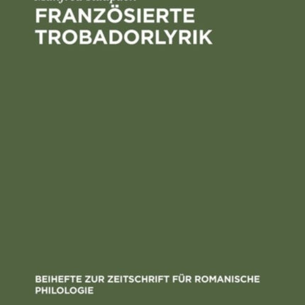 Französierte Trobadorlyrik